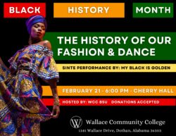 The History of our Fashion & Dance Flyer